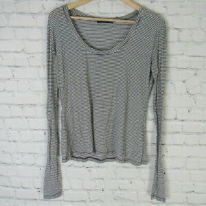 Black and white striped long sleeve